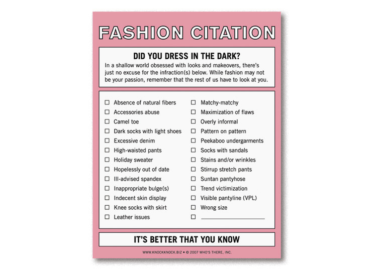 Nifty Notes 12064 FashionCitation Nifty Notes