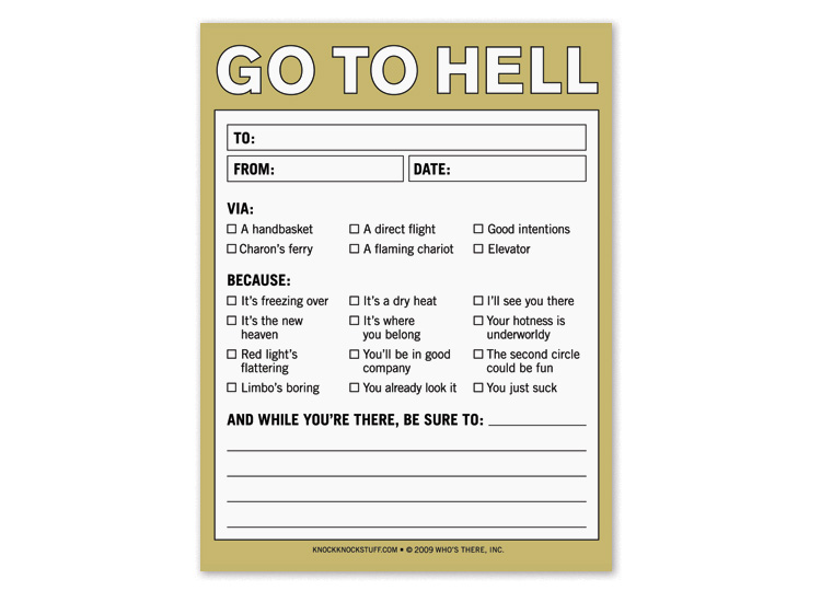 Nifty Notes 12076 GoToHell 1 Nifty Notes