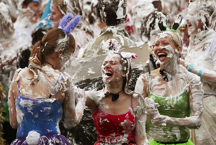 Fun with Foam: Scottish Co Eds Partake in Yearly Tradition 365 Fun with Foam: Scottish Co Eds Partake in Yearly Tradition