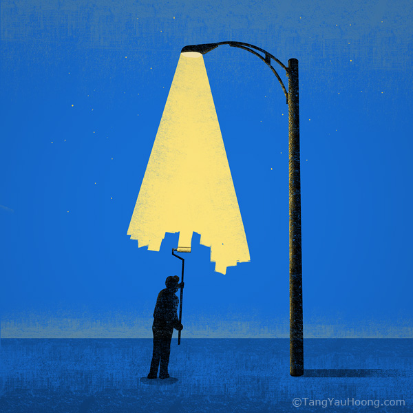 5832672669 3a8c8f64a4 o A Series of Surreal Light Illustrations by Tang Yau Hoong
