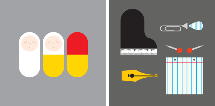 69 pic on Design You Trust 69 Funny, minimalist illustrations by Robert Samuel Hanson