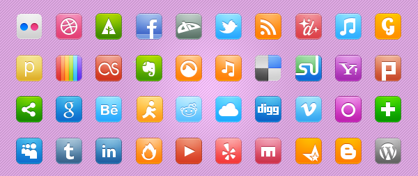 Free Social Media Icon set by WPZOOM 10 Free Social Networking Icon sets for Your Website