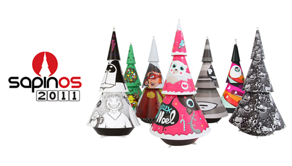 Sapinos 2011 trees Sapinos Dartistes Graphic Christmas Trees 2011