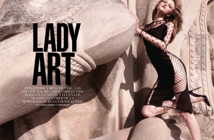 Vlada Roslyakova David Roemer1 750x492 Vlada Roslyakova for Marie Claire Spain December 2011