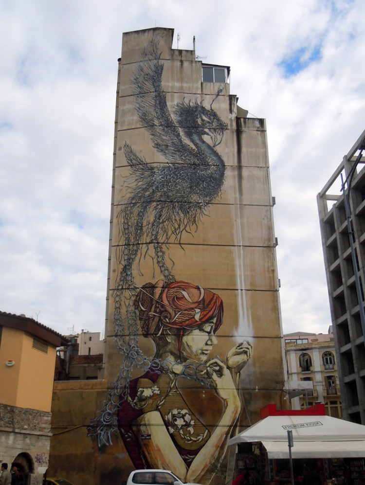 New Mural In Greece by DAL and Faith47 faith dal 750x997 New Mural In Greece by DAL and Faith47
