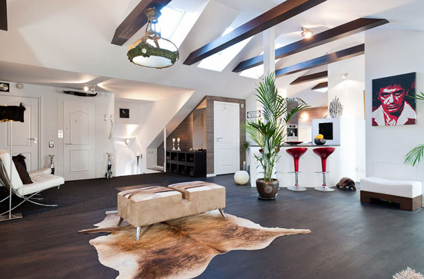 modern residence stockholm 02 Penthouse in Stockholm with Creative Interieur Design Ideas 