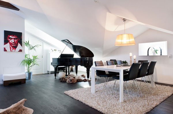 modern residence stockholm 05 Penthouse in Stockholm with Creative Interieur Design Ideas 