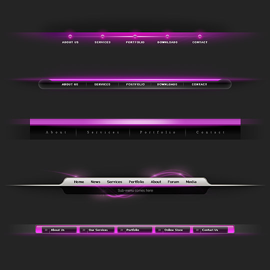 FREE Photoshop Navigation Templates nav1 FREE Photoshop Navigation Templates