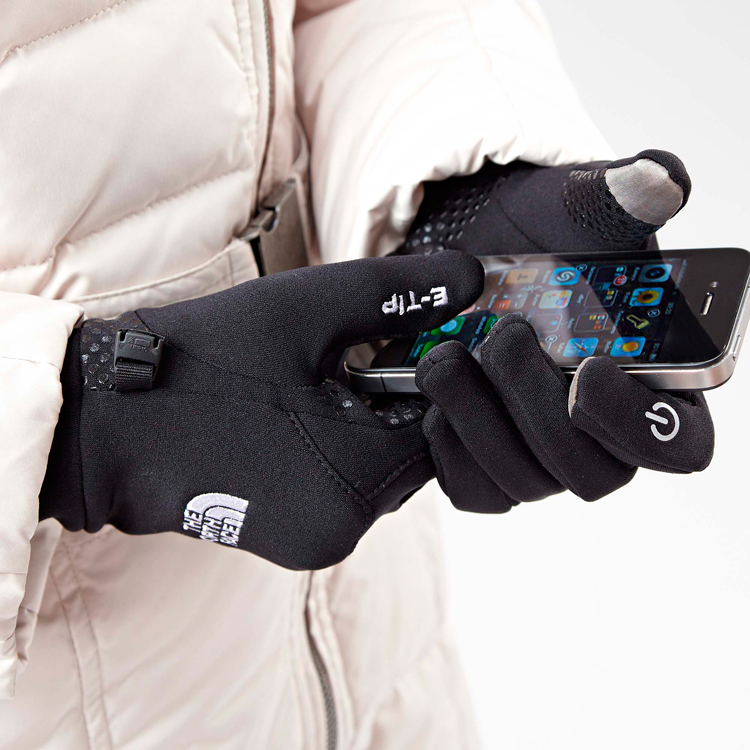 north face iphone handschuh gloves black touchscreen gloves 