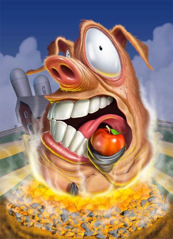 pig art578 800 pic on Design You Trust pig art578 800 3D Illustrations by James Shepherd