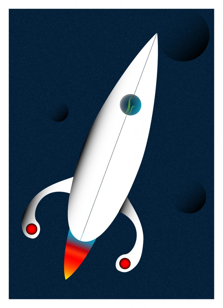 rocket 750x1036 Going home // Vectorial Illustration by Luigi di Silvanni