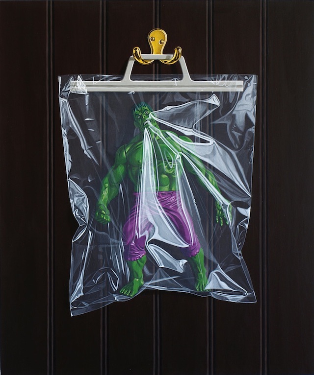  Photorealistic Trapped Superhero Paintings