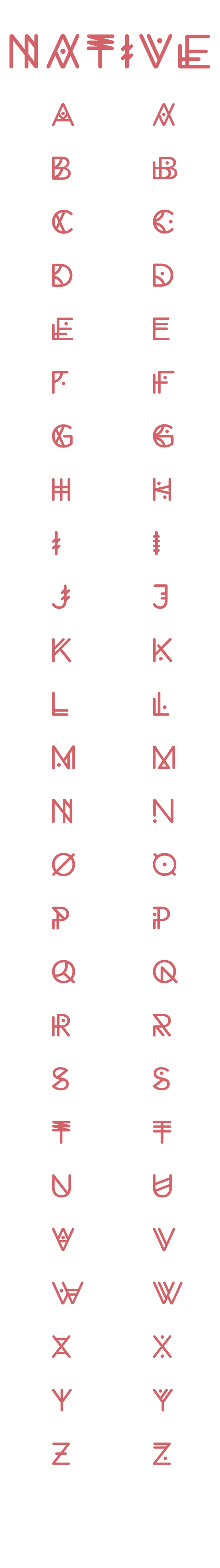 0c48a86d2283e6833c90b18f3b922a3b Experimental Typeface of 2011   NATIVE 