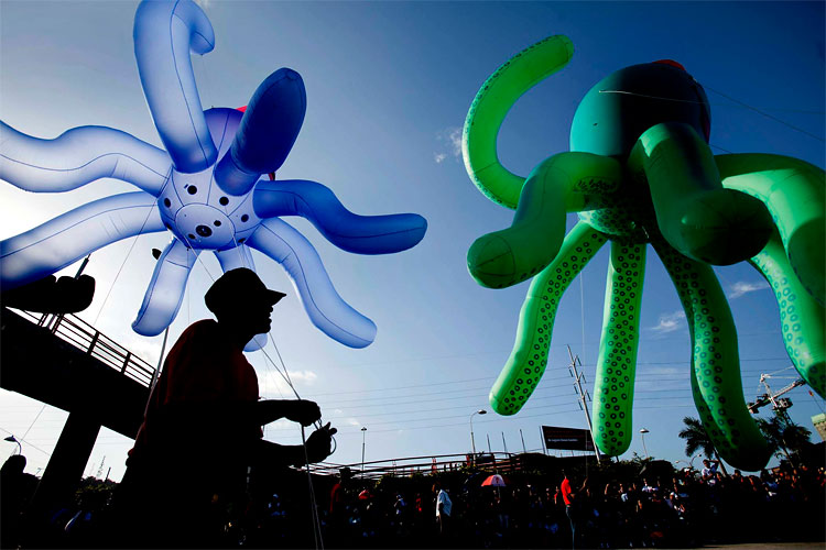 1297 Christmas Balloon Parade in Panama City, Panama