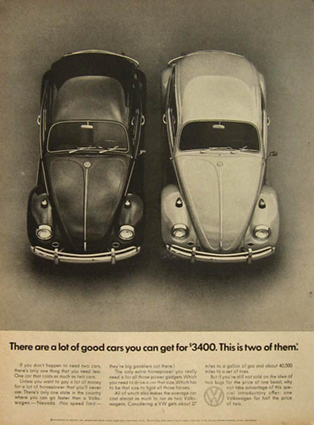Remembering the Beetle – 30 Volkswagen Ads from the 1960s 33 VW beetle Remembering the Beetle – 30 Volkswagen Ads from the 1960s
