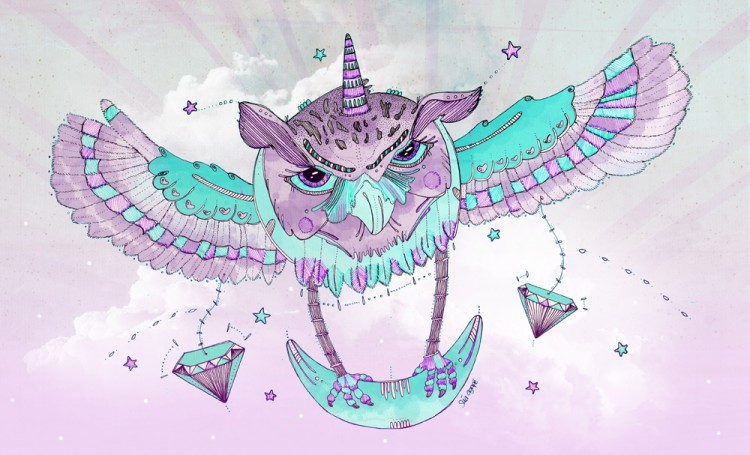 Buho sua agape copia 750x455 Owl diamond by Súa Agapé
