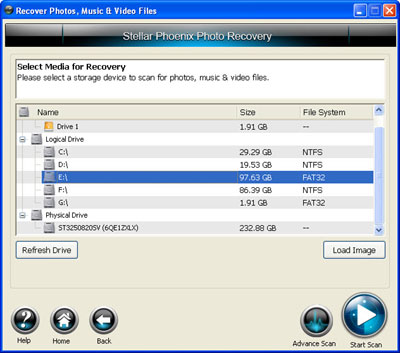 Recover Your Lost Photos In Few Easy Steps Drive List 2 Recover Your Lost Photos In Few Easy Steps