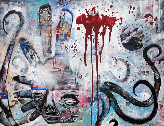Jesse Reno the blur of time and space Jesse Reno Paintings