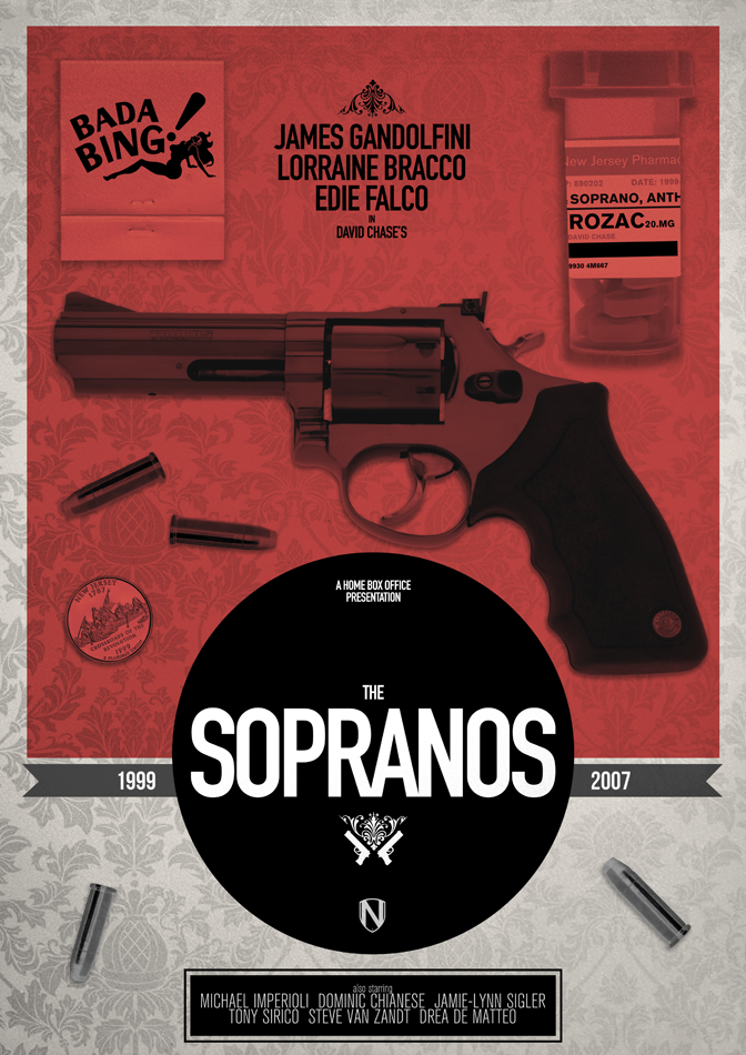SOPRANOS PRINT pic on Design You Trust SOPRANOS PRINT The Sopranos Print by @needledesign