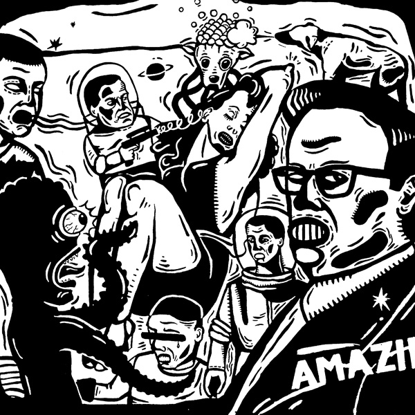 amazing B&W paintings by Zsolt Vidak