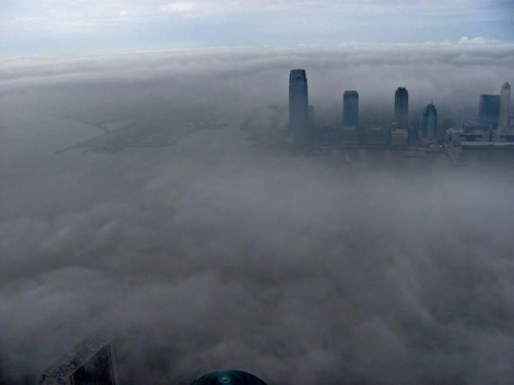 another fog shot 750x562 Stunning Views from The New World Trade Center Tower
