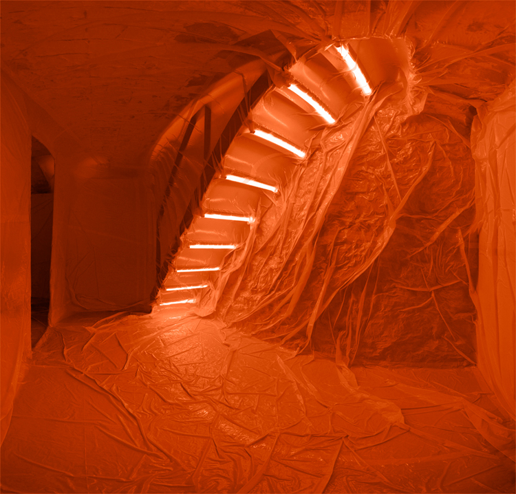 b7 pic on Design You Trust b7 Christo like colourful plastic roomwrappings by Penique Productions