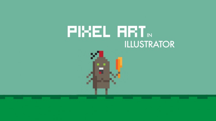 pixel art in AI title 750x421 Creating Pixel Art in Photoshop and Illustrator