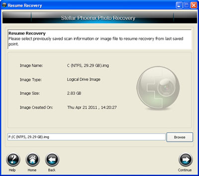 Recover Your Lost Photos In Few Easy Steps resume recovery screen 7 Recover Your Lost Photos In Few Easy Steps
