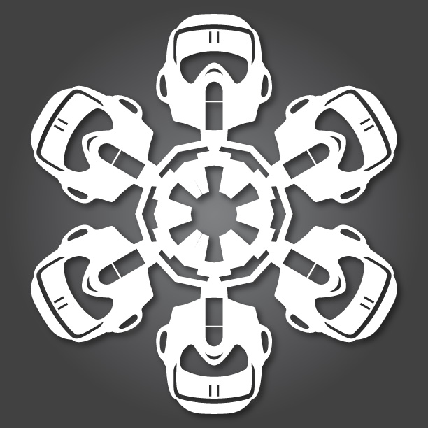 scout trooper star wars snowflakes star wars snowflakes