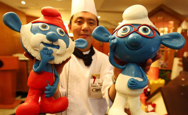 smurfs chocolate nanjing pic on Design You Trust smurfs chocolate nanjing Chocolate Smurfs in China
