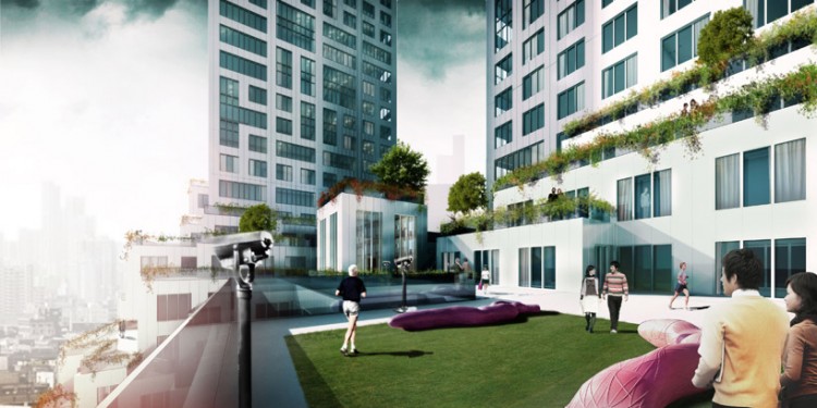 thecloud4 750x375 The Cloud: Luxury Towers That Evoke 9/11