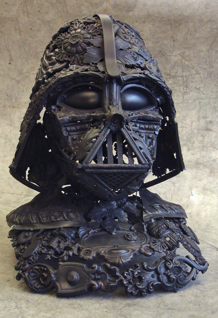 Darth Vader Sculpture from Recycled Metal vader Darth Vader Sculpture from Recycled Metal