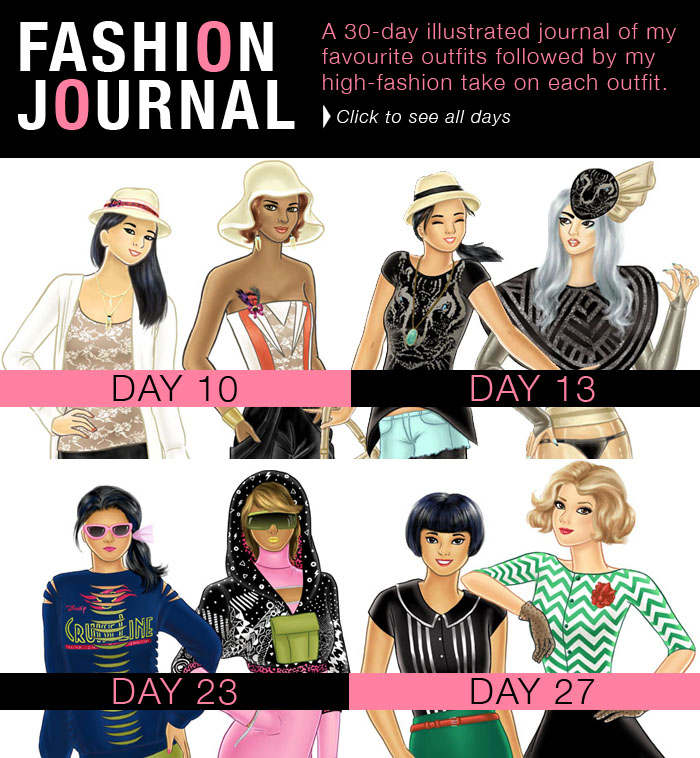 wendyding FJ Adbase 30 Days of Illustrated Fashion