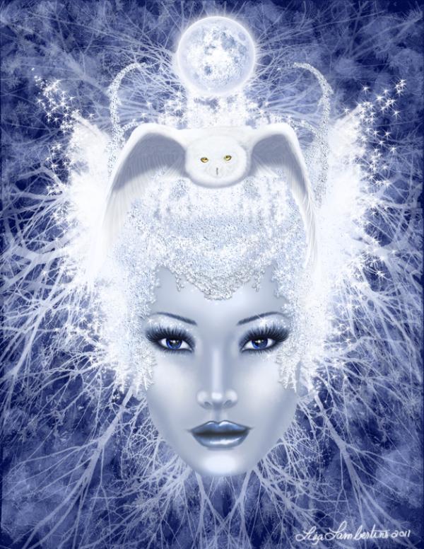 winter queen1600 776 Fairy Art and Silhouette by Liza Lambertini