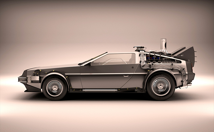00b 3d delorean 3D Modeling by Djordje Jovanovic