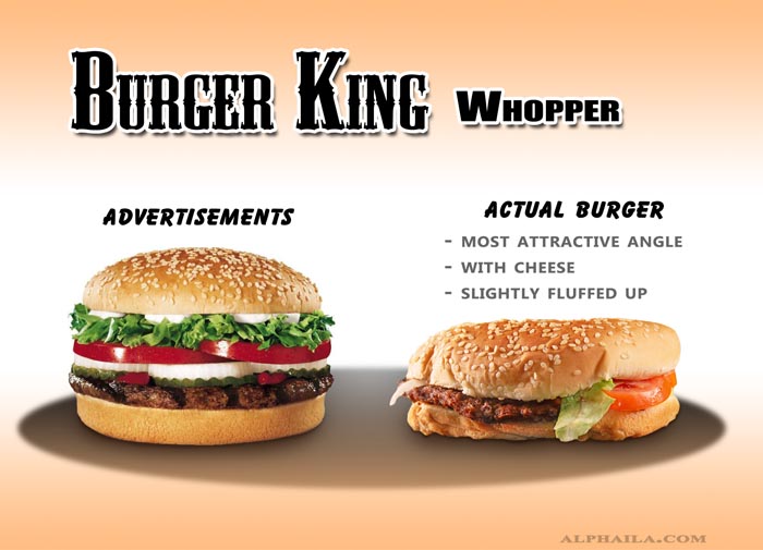08 Burger King Whopper A1 Fast Food Advertising vs. Reality Full Series