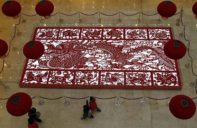 1184 Chinese New Year 2012: Pictures of Dragon Decorations in China
