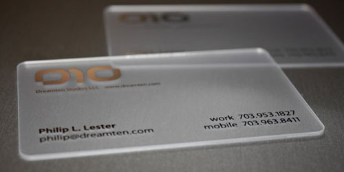 Dreamten Studios 20+ Business Cards with Unique Shapes and Materials