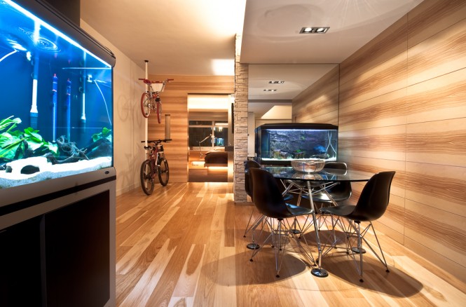 G Seven Wooden Apartment in Hong Kong by Fixonic Fixonic G Seven Wooden Apartment in Hong Kong by Fixonic
