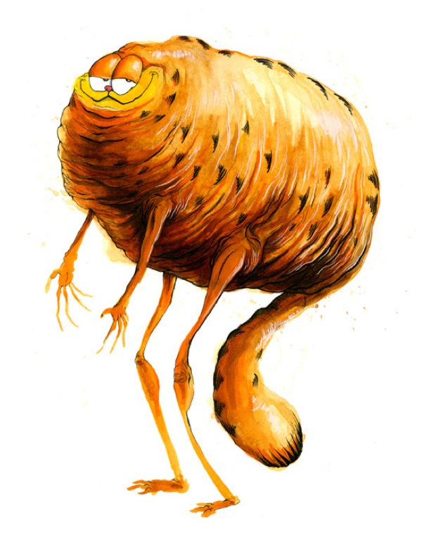 Garfield monster alex pardee Monster Pop Culture Icons