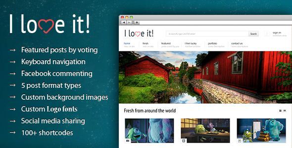 I Love It Content Sharing WordPress Theme pic on Design You Trust I Love It Content Sharing WordPress Theme 15 Best Premium WordPress Blog / Magazine Themes | Machoarts
