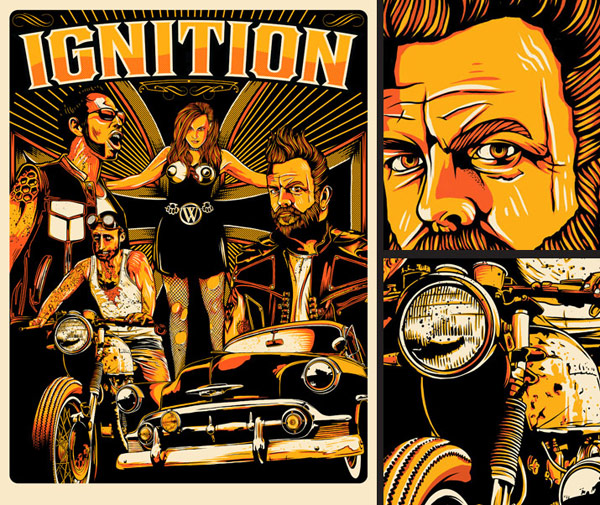 Ignition Screen Printed Movie Poster Ignition 1 600px Ignition Screen Printed Movie Poster