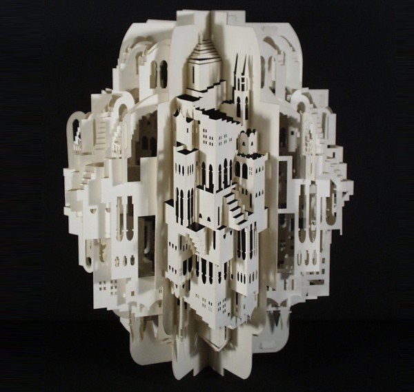 INGRID SILIAKUS’ PAPER ARCHITECTURE Ingrid Siliakus 5 600x569 INGRID SILIAKUS’ PAPER ARCHITECTURE