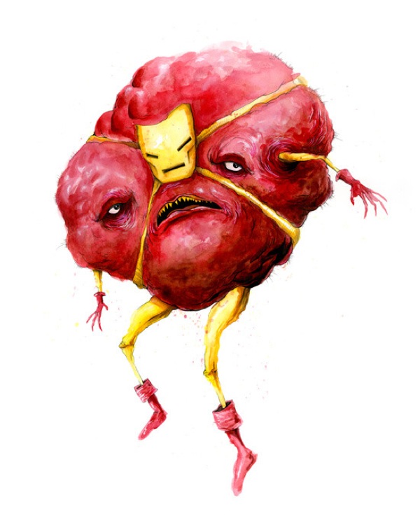 IronMan monster alex pardee Monster Pop Culture Icons