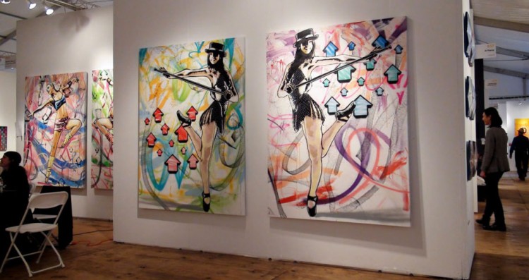 Miami canvases 2 750x397 ABOVE > Miami Art Basel 