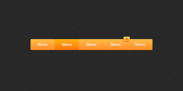 Sleek Navigation Bar Freebie: Sleek Navigation Bar PSD | Machoarts