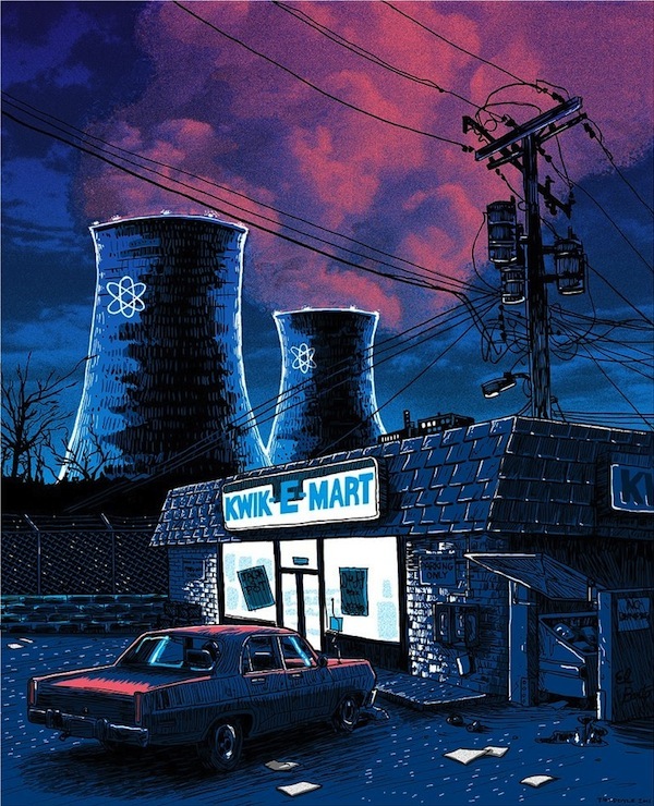 TimDoyleSimpsons pic on Design You Trust TimDoyleSimpsons Pop Culture Locations Turned Illustrations