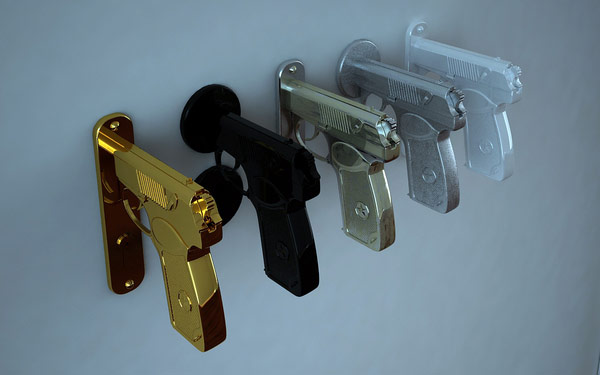 bang door knob 1 Original & Unusual Door Knob Design by Nikita Kovalev