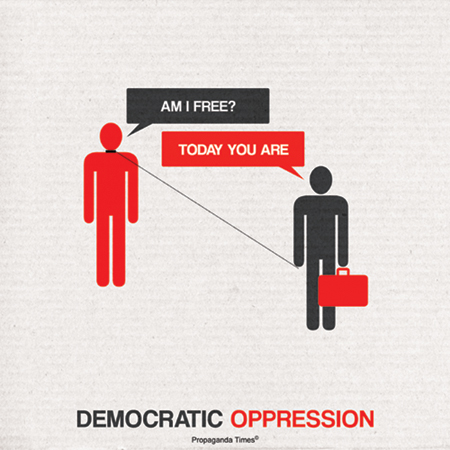 c democraticopression Business as usual.