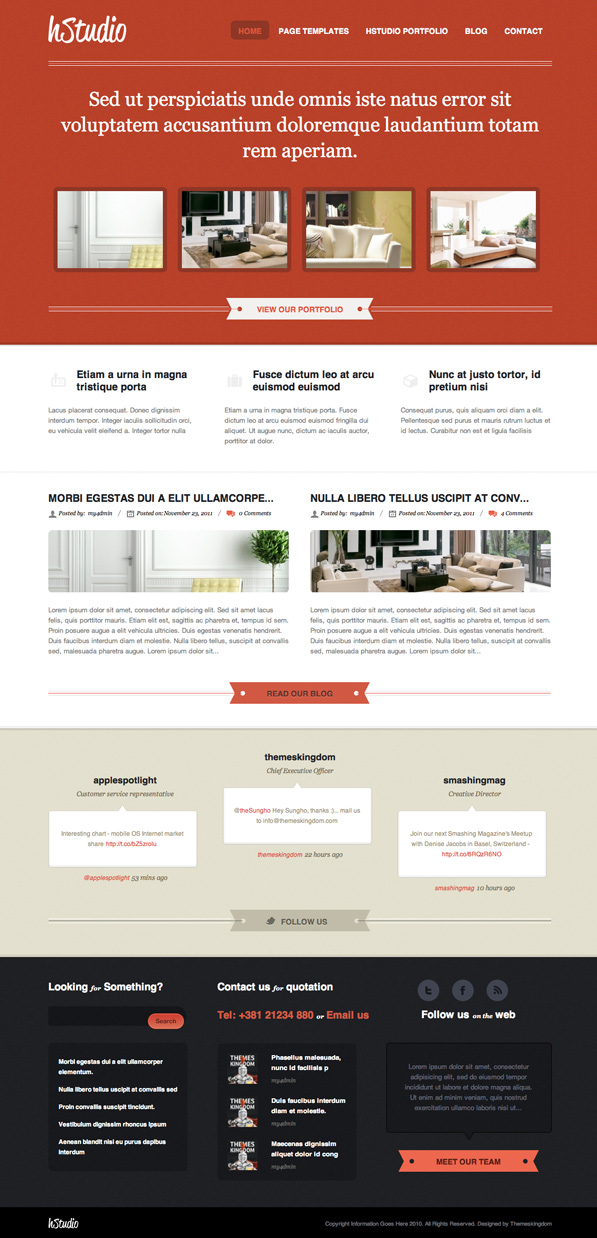 hStudio theme Home Page Freebie (psd) hstudio home hStudio theme Home Page Freebie (psd)